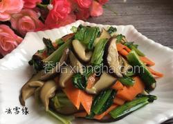 香菇炒油麦菜