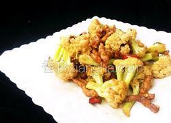 干锅肉丝菜花