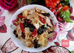 豆皮炒双耳的做法图解13