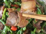 青椒蒜苗炒腊肉