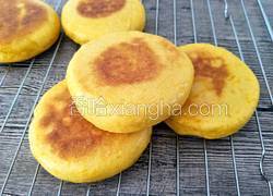 玉米白面发面饼