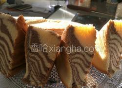 斑马纹双色戚风蛋糕