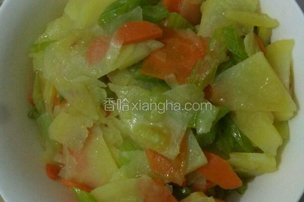 芹菜土豆片（养生版）