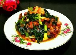 大蒜炒猪头肉