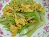 油菜心炒蛋的做法[图]