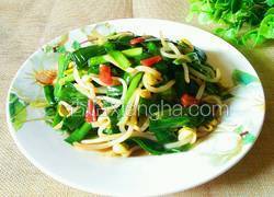 韭菜炒黄豆芽