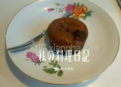 榴莲味巧克力熔岩蛋糕