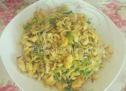 豆芽蒜苗炒鸡蛋