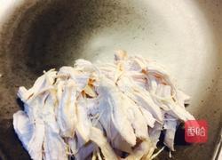 白灼鸡丝菜心的做法图解3