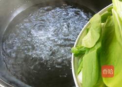 海米香菇油菜的做法图解4