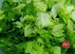 家常蒜米炒莴苣叶的做法图解2