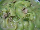 青瓜炒肉片