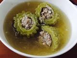 排骨苦瓜塞肉末炖汤
