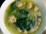 肉丸菠菜粉丝汤