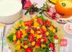 橙盅蒸蛋配五彩手抓饼的做法图解3