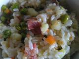 豌豆腊肠土豆闷饭的做法[图]