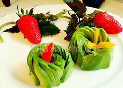 牛油果玫瑰花#甜点