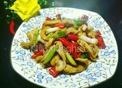 大蒜辣椒炒肚片