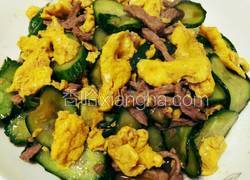 青瓜鸡蛋炒肉丝