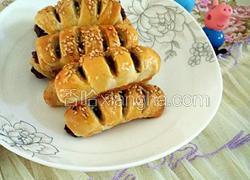 千层油酥豆沙卷