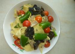肉片炒尖椒干豆腐