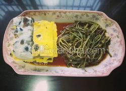 三色彩蛋拌香椿