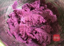 蜜豆桂花紫薯糕的做法图解4