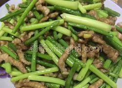 蒜台炒肉
