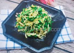干豆腐炒韭菜