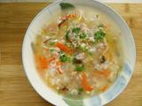 墨鱼干瘦肉粥