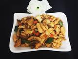 肉丝蔬菜炒麻食