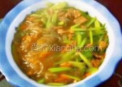 芹菜猪肉炖粉条