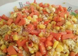 胡萝卜玉米粒炒蛋