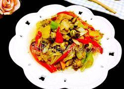 大葱花肉爆海石螺
