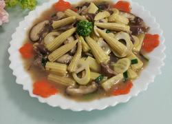 小玉米炒鸭肫