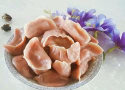 甜菜汁面饺子
