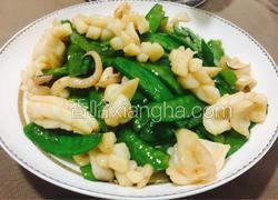 墨鱼炒荷兰豆