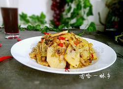 猪皮腌菜炒春笋