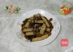 茶树菇拌鸡蛋干的做法图解4