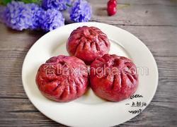 紫薯香干肉包