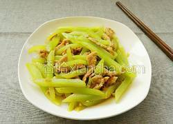 莴笋炒肉丝