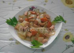洋葱炒火腿肠