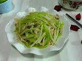 青笋凉薯炒肉丝的做法[图]