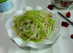 青笋凉薯炒肉丝
