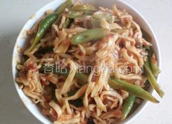 豆角焖面（素的）