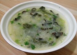老黄瓜粉丝木耳汤
