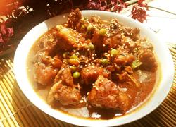 蒜香红烧豌豆排骨(电饭锅版）