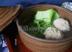 黄瓜片汆丸子汤