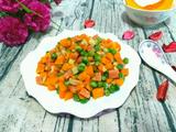 豌豆南瓜炒火腿