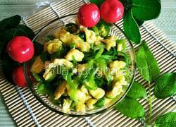 草鸡蛋青椒丝